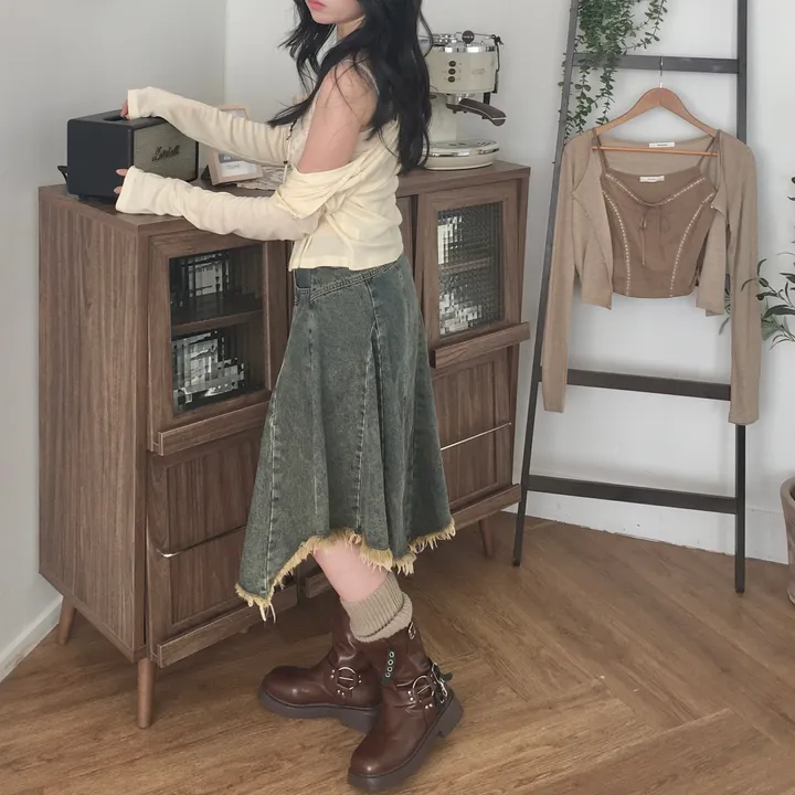 [콩단추🤎/SET 가격!] 빈티지 모리걸 레이스 리본나시 & 쫀득 여리 스판 가디건 세트 상세 이미지 20