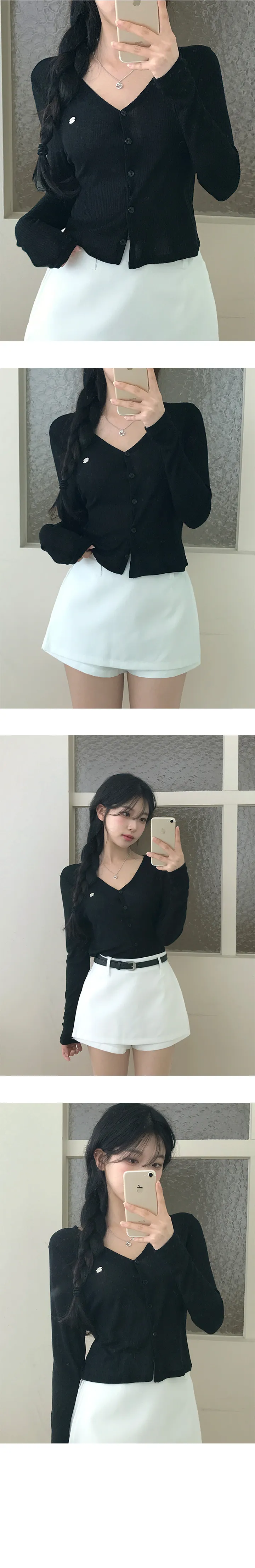 *묶음할인[펜던트Point/자외선차단☀] 봄부터 여름까지! 베이 브이넥 긴팔 가디건 상세 이미지 10