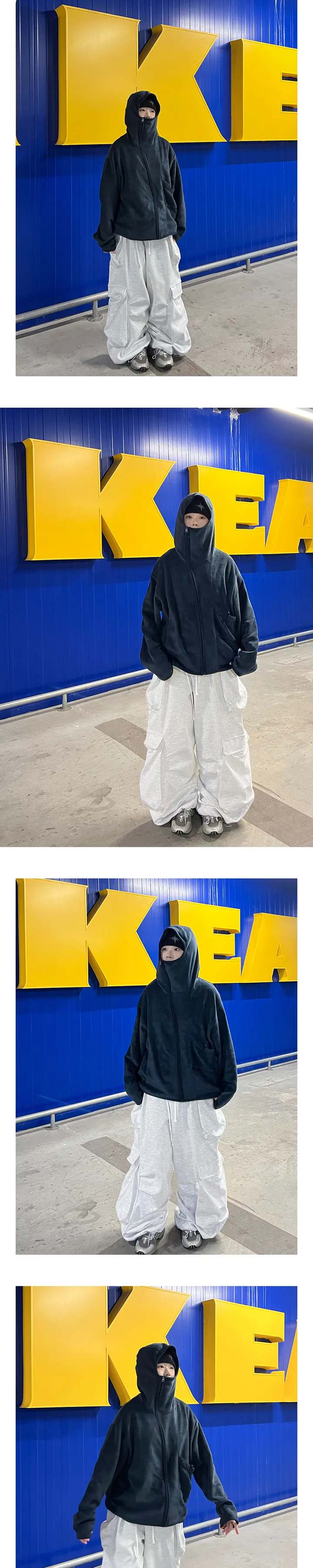 [ Unisex ] 오웬 바라클라바 후리스 집업 3C 상세 이미지 12