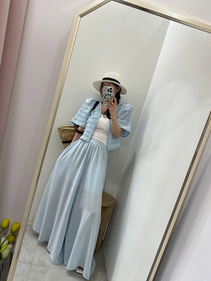 [러블리 한가득~❤️] 봉긋 레이스 엔젤 퍼프 크롭 가디건 상세 이미지 30