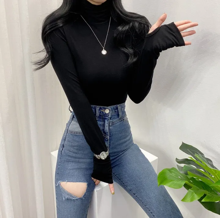 🚀당일발송🚀[묶음할인/8컬러] 가을 겨울 로하 워머 폴라 티셔츠 이너티 상세 이미지 58