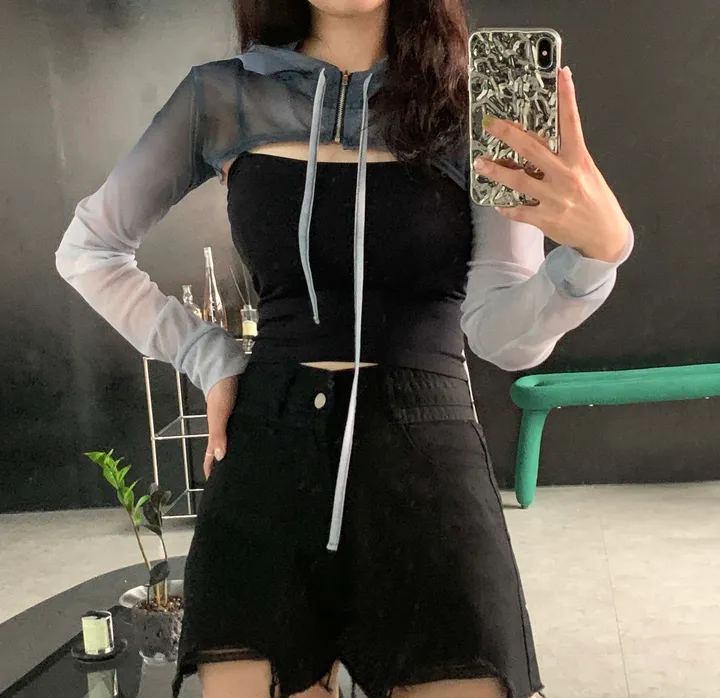 あきじろう GU公式 | ローゲージハーフジップセーター+OS(米国仕様)