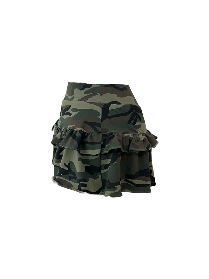 Camo military top skirt set 카모 밀리터리 탑 스커트 세트 상세 이미지 23