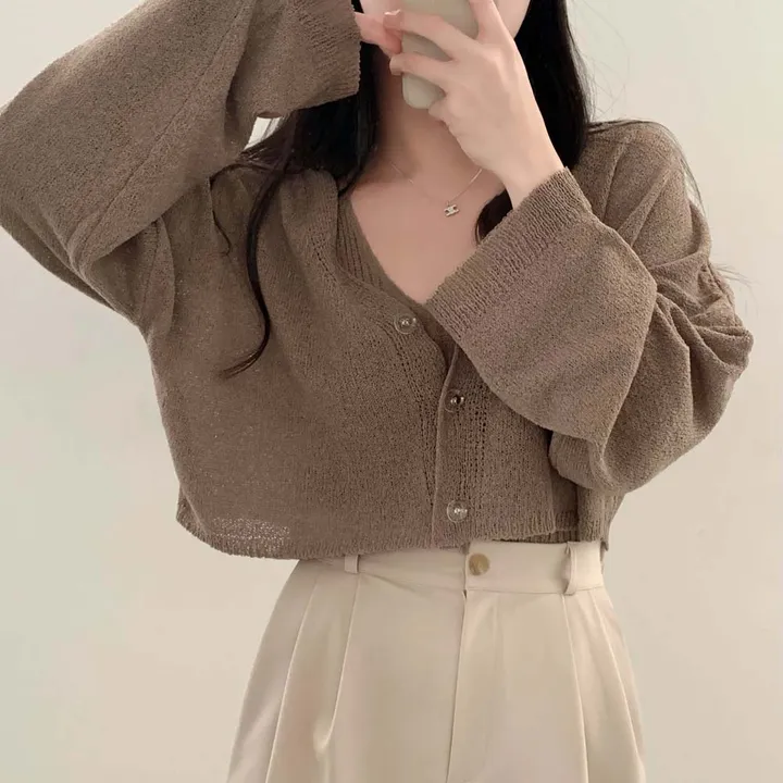 [✨SET가격/3천장 돌파!✨]피부에 달라붙지 않는, 부클 가디건+나시 투피스 세트 상세 이미지 37