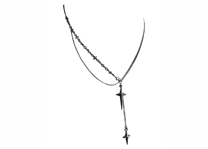 surgical cross layered necklace 상세 이미지 17