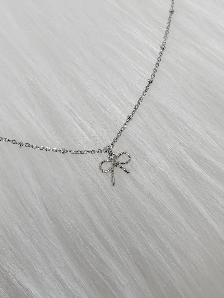 미니 리본 목걸이 (3size) 상세 이미지 4