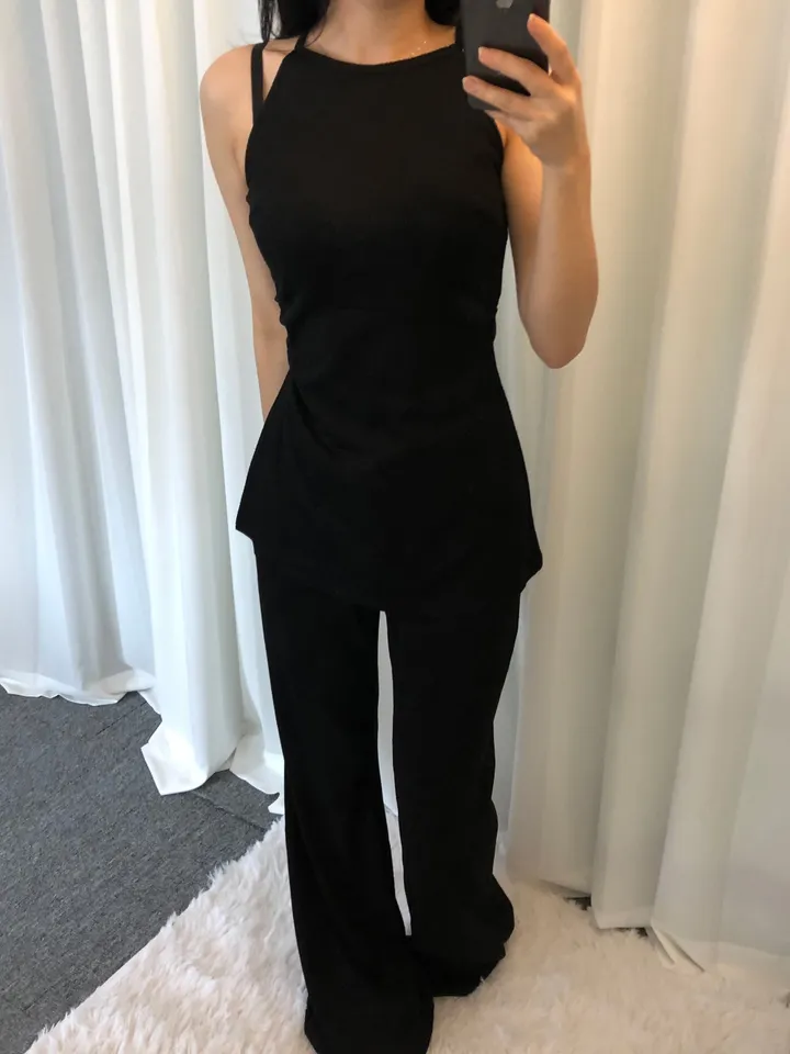 [휴가❤︎데일리룩/여리여리핏]트임 홀터넥 set 상세 이미지 17