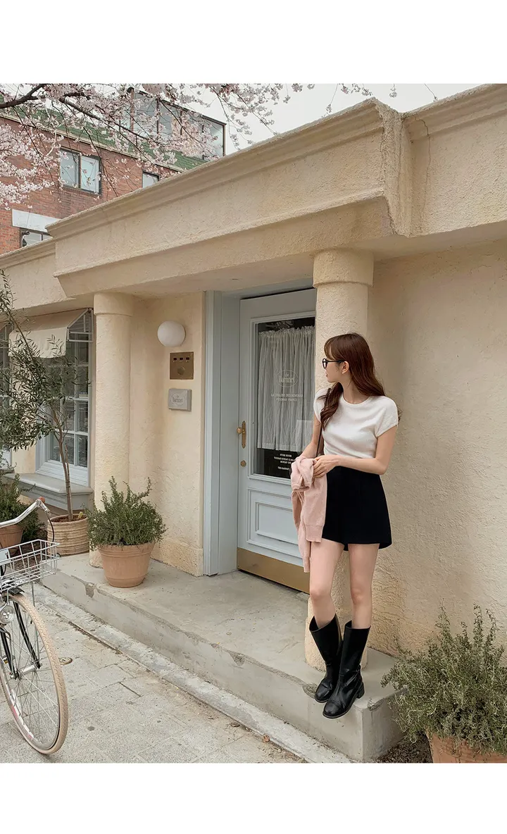 [여름🌿][1만장돌파/XS-XL/반품률ZERO🖤][자체제작] 라이프 쫀득 원핀턱 하프 슬랙스 상세 이미지 56