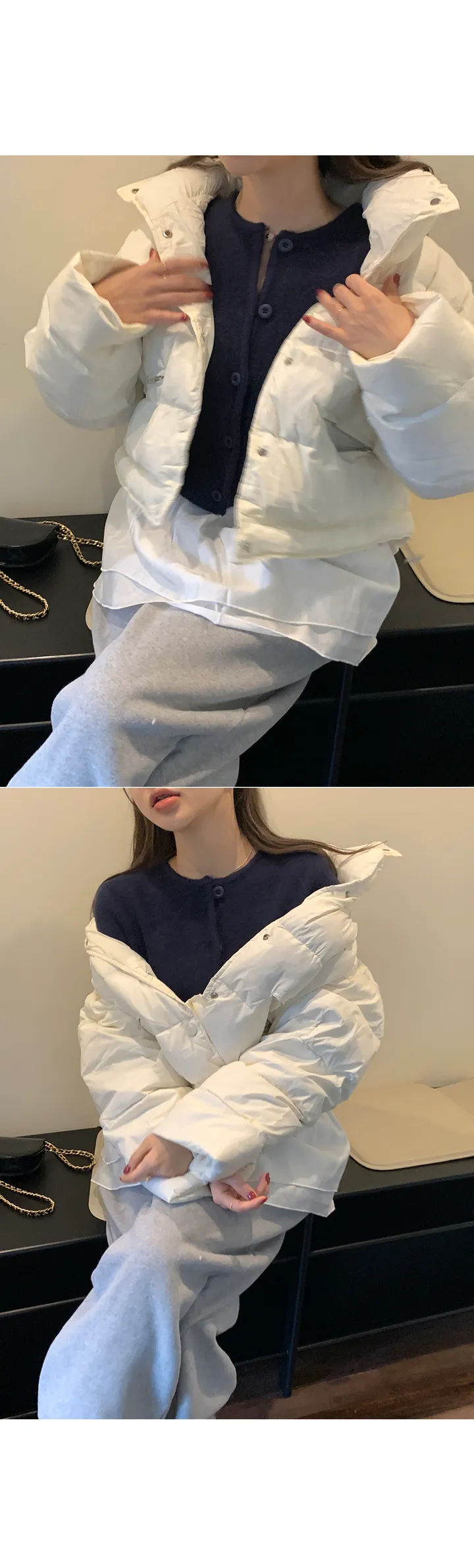 [주문폭주/사계절용] 플레어 레이어드 끈 나시 상세 이미지 40