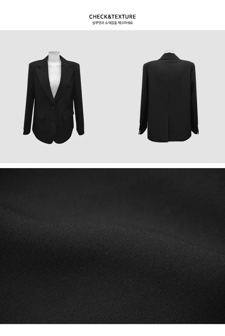 [긱시크/리얼 데일리/필수템🖤] 세미 오버핏 싱글 블레이저 자켓 jk - 4color 상세 이미지 6