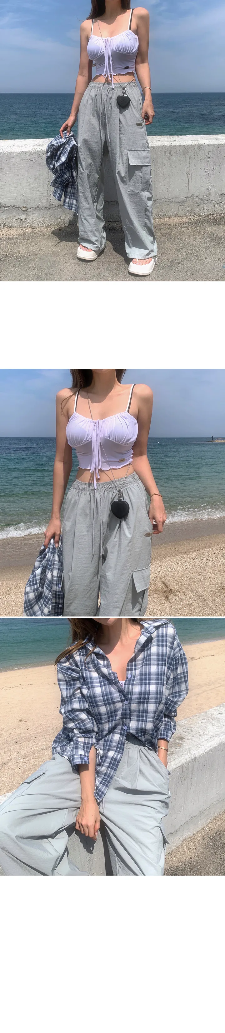 [MADE/Essel]핀 투웨이 워터프루프 와이드 카고팬츠 상세 이미지 38