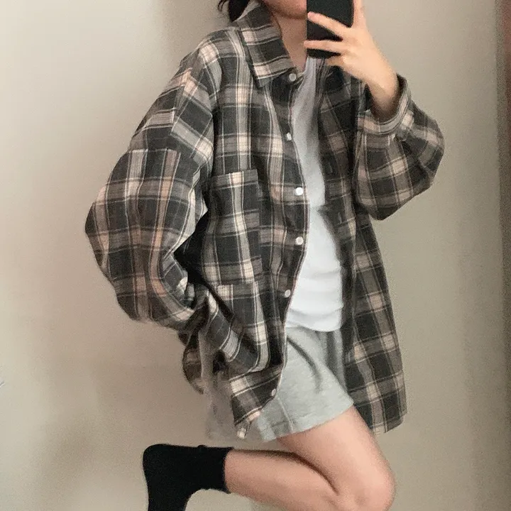 묶음할인🎈[오버핏🤍] 마가린 체크 오버 남방 상세 이미지 38