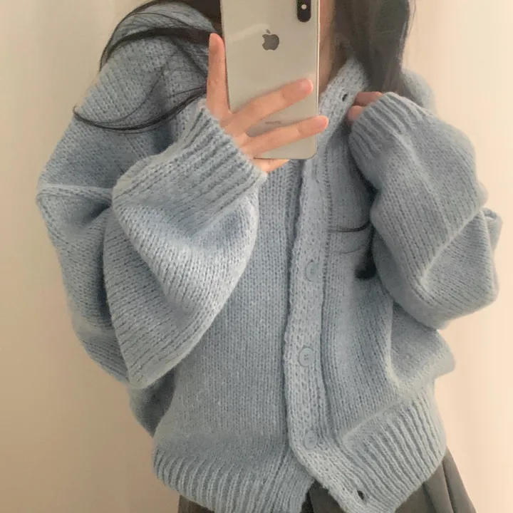 [후기보장*.*/루즈핏🤍] 보호본능, 아방핏 도톰 니트 후드가디건 - 5color 상세 이미지 44