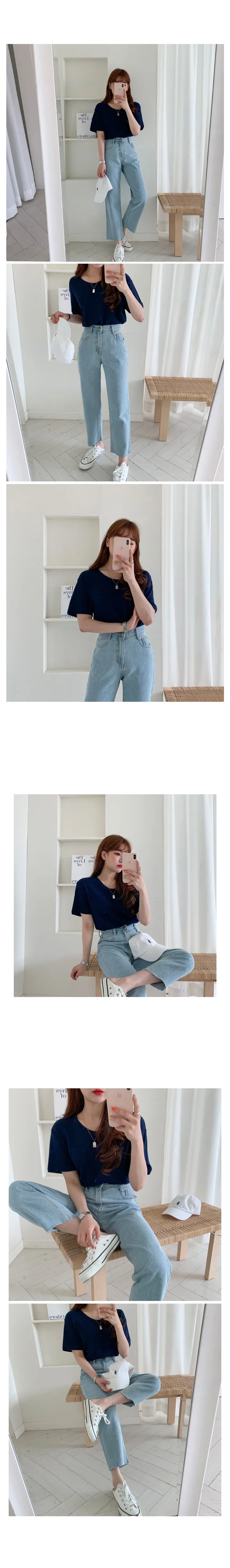 '당일발송'[landmade]인생핏키작녀썸머데님일자팬츠 (2color)'S-XL사이즈' 상세 이미지 53