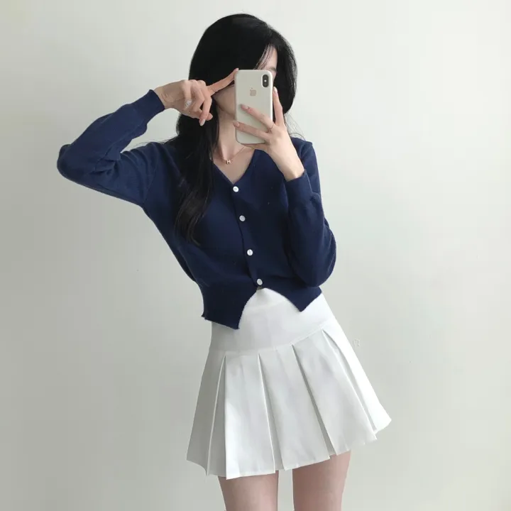 [허리잘록/예쁜핏🤍!] 스노이 브이넥 니트가디건 - 5color 상세 이미지 44
