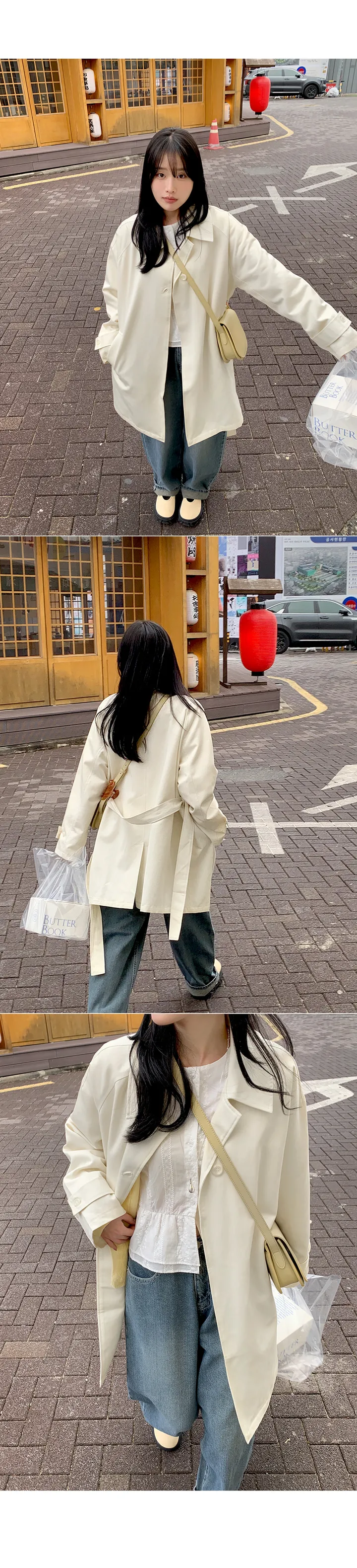 [간절기필수!베이직한♥]밀스래글런하프트렌치CT 상세 이미지 9