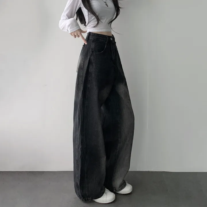 *주문1등* [골반생성/색감대박] 옆핀턱 빈티지 워싱 와이드 롱 데님 팬츠 청바지 상세 이미지 22