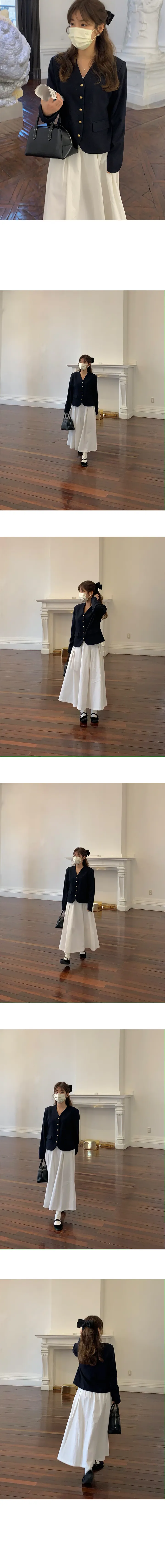 [#모델강추!] 노카라 골드버튼 자켓 상세 이미지 4