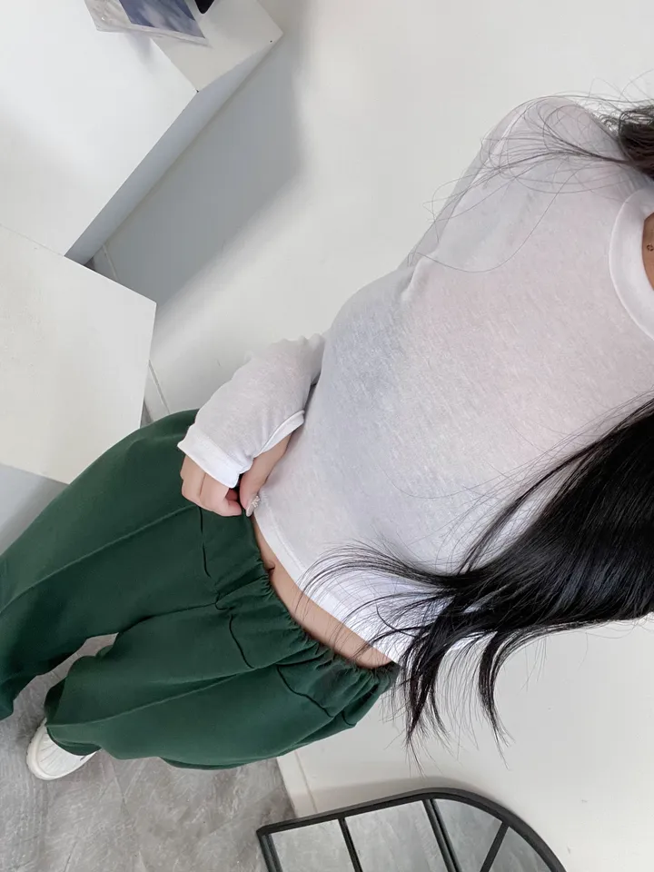 [쫀쫀/사장강추] 라운드 쫀쫀 워머 긴팔 티 상세 이미지 4