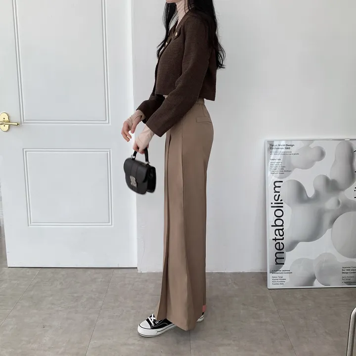 [부분 당일배송🎀1000장돌파!! 리뷰극찬🔥컬러추가!] 트위드 세미 크롭 자켓 노카라 간절기 하객룩 숏자켓 핑크 아이보리 블랙 네이비 - 5colors 상세 이미지 49