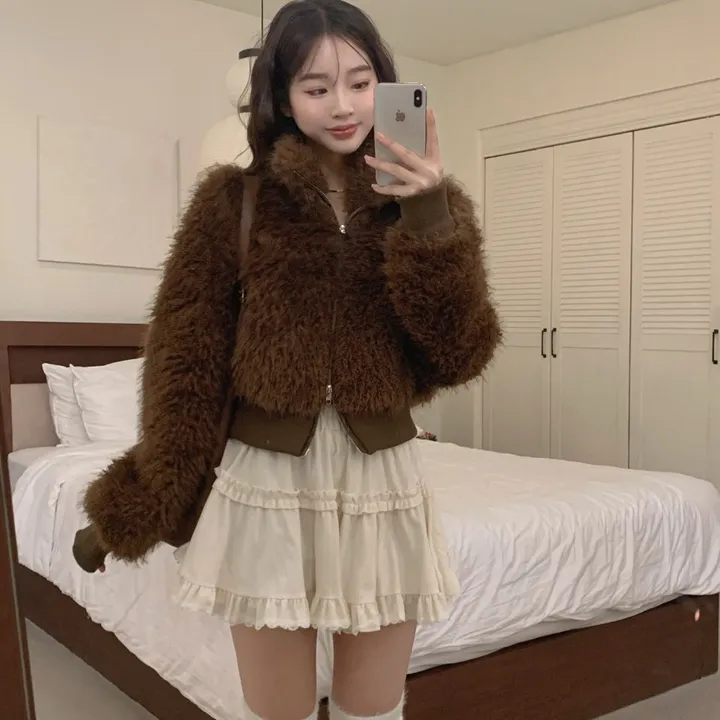 [분위기갑🤎퀄리티굿!] 따뜻, 하이넥 하프 퍼 집업 점퍼 상세 이미지 3