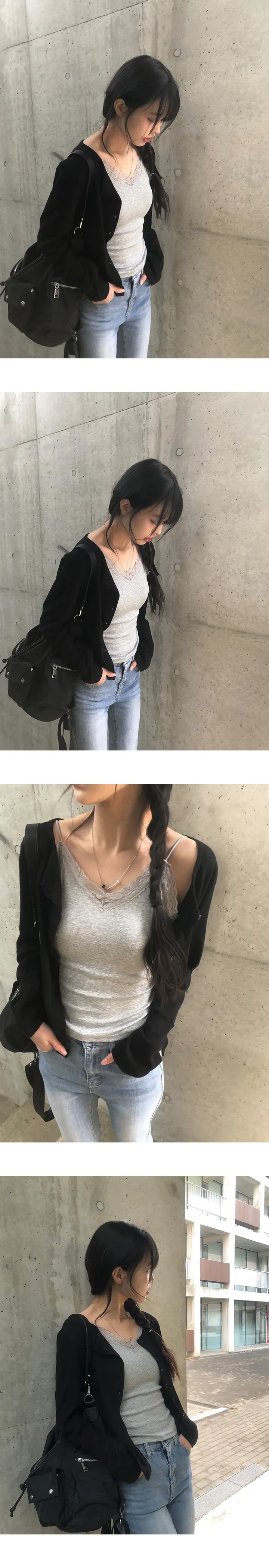 [코디추천] 쥬런 플라워 펀칭 가디건 (4color) 상세 이미지 12