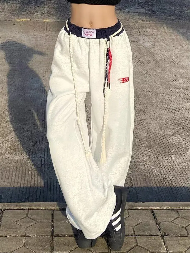 트레이닝하의 추리닝하의 와이드핏 데일리 추리닝 허리밴딩 와이드 [2Color] 상세 이미지 9