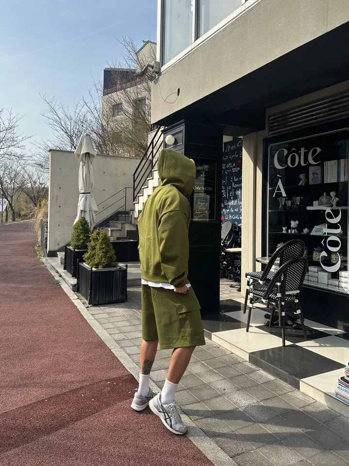 [SET할인][오늘출발] 버뮤다 팬츠 반바지 봄 여름 후드 집업 세트 허벅돼 상세 이미지 18
