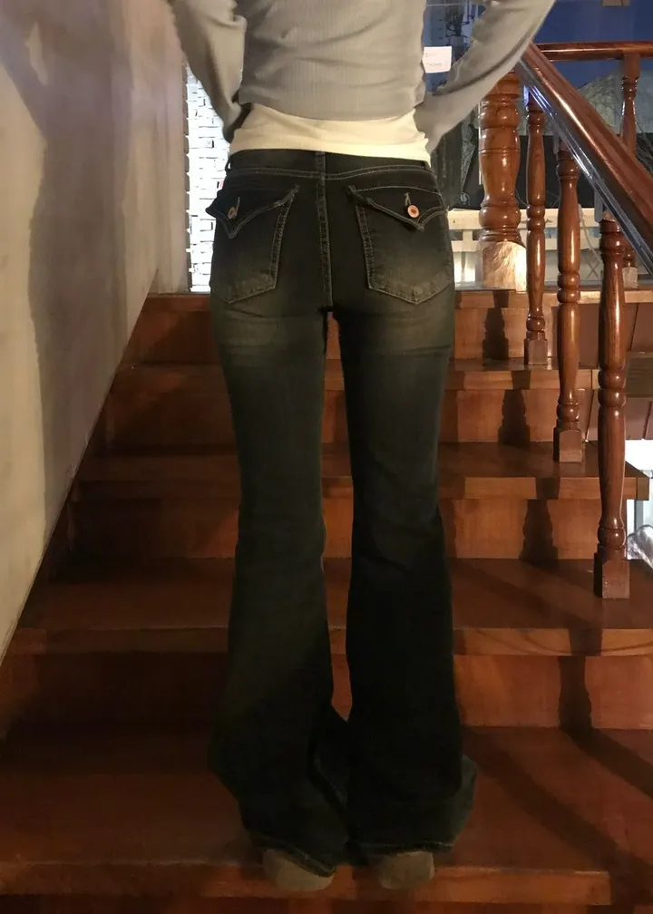 카리나 빈티지  포켓 포인티 청바지 Karina Vintage Glam Pocket Flare Denim 상세 이미지 6