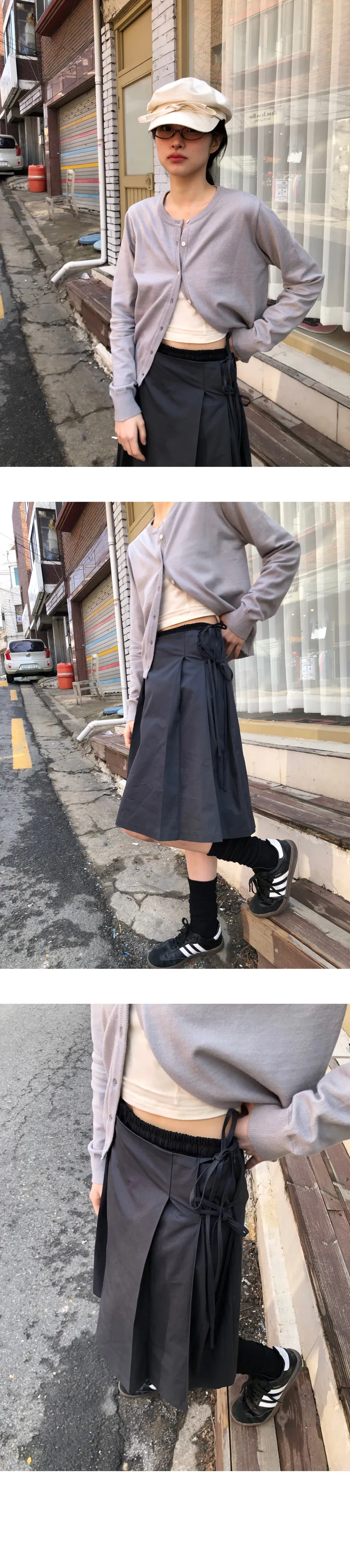 더블단 라운드 가디건(6cols) 상세 이미지 9