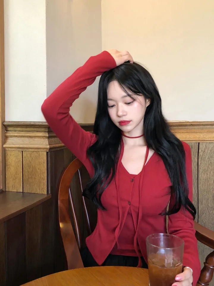 [MADE/3pcs/활용도최고] 비올라 브이넥 탑 가디건set (6color) 상세 이미지 10