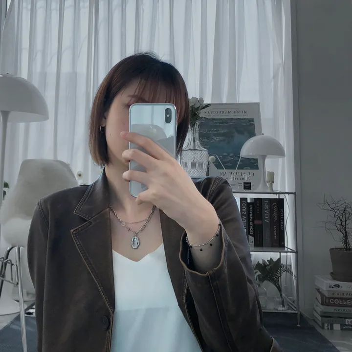 [당일발송]써지컬 힙한 볼드 체인 원석 레이어드 목걸이 상세 이미지 2