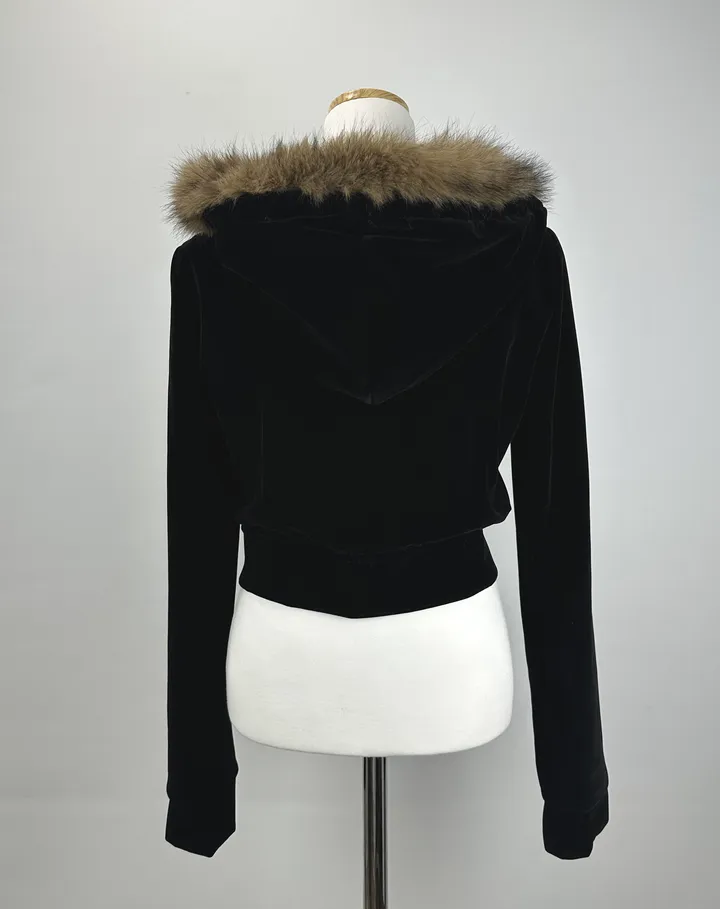 velvet fur hood  jacket- 벨벳 퍼 후드 자켓 2color (힙, 스트릿, 유니크, 크롭, y2k, 빈티지, 퍼, 집업, 후드집업) 상세 이미지 40
