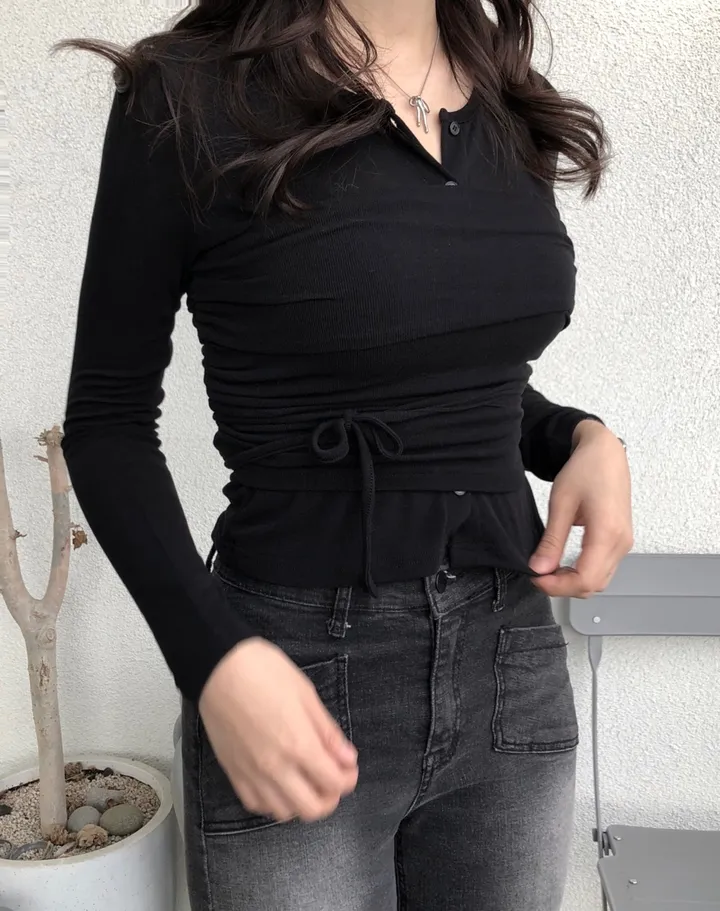 신상 [가디건+시스루탑 set] 상세 이미지 18