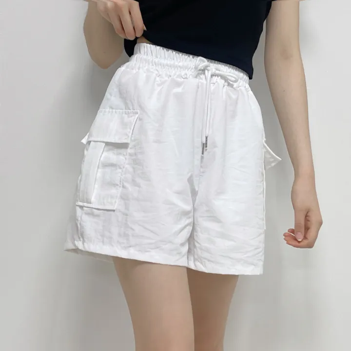 [20시이전 주문 당일출고🩷] 아노락 카고 반바지 비침X 바스락 바캉스룩 여름 포켓 속바지O 숏팬츠 3부반바지 카고바지 카키 바지(3COLOR / FREE SIZE) 상세 이미지 12