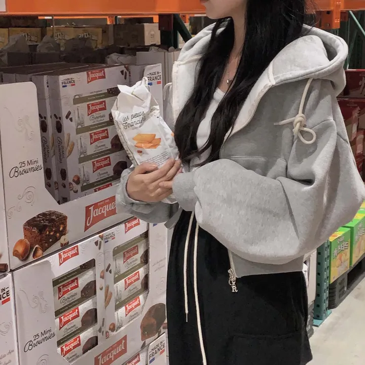 [완전인기✨/백염컬러 당일출고!] 자체제작 크치Made 꿈에 나온 핏, 투웨이 양기모 크롭 후드집업 ver 아우터 자켓 - zipup 상세 이미지 69