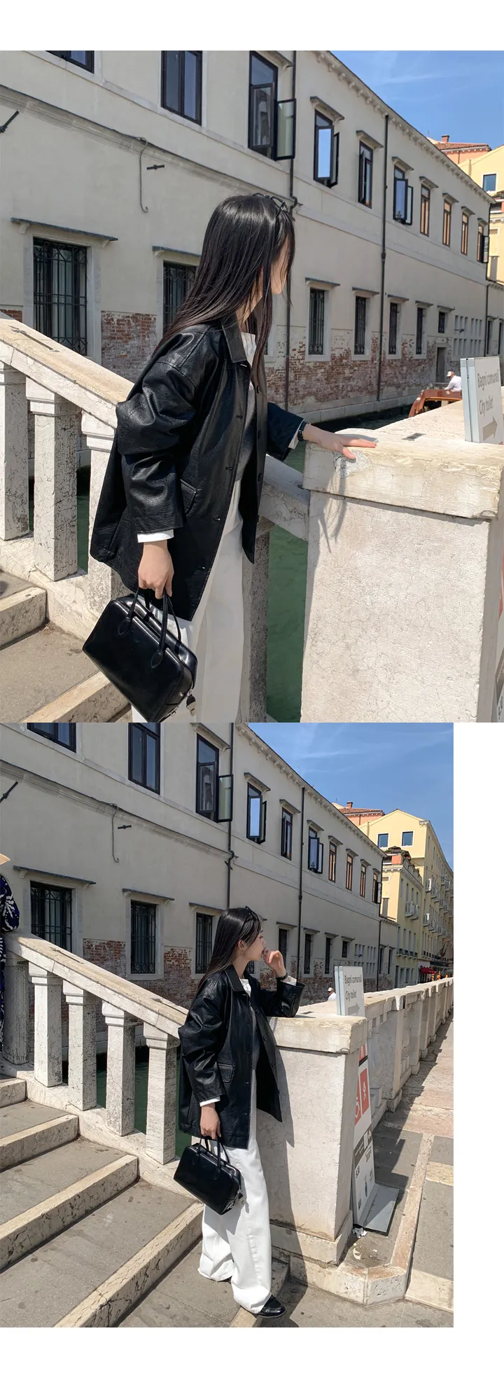 [자체제작/오늘출발/1만장돌파!]#봄🌷 바텐 오버핏 하프 레더 자켓 (데일리룩/개강룩/봄아우터/봄자켓/레더자켓/가죽자켓/루즈핏) 상세 이미지 164
