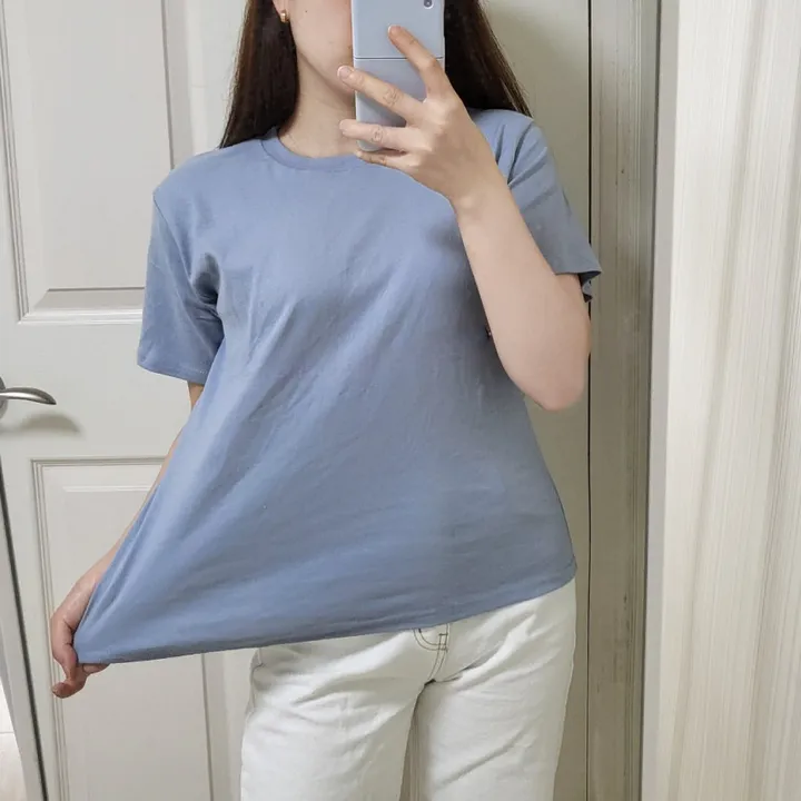 찰랑 소프트 라운드티셔츠 데일리 기본템 상세 이미지 5