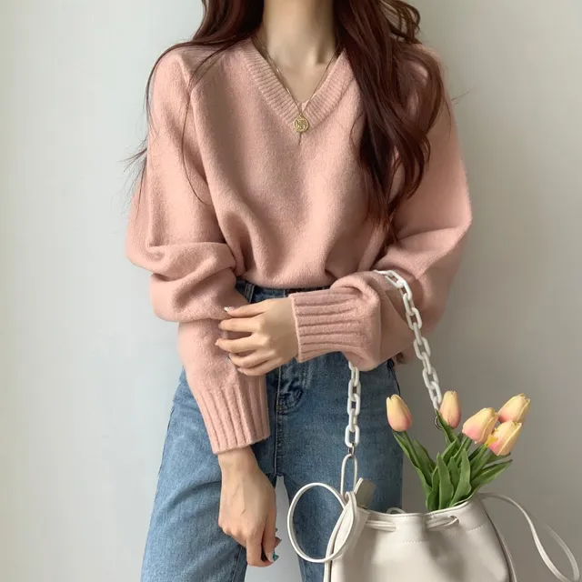 [ 무조건 소장 추천! 인기만점 ] 데일리 루즈핏 V넥 니트 상세 이미지 42
