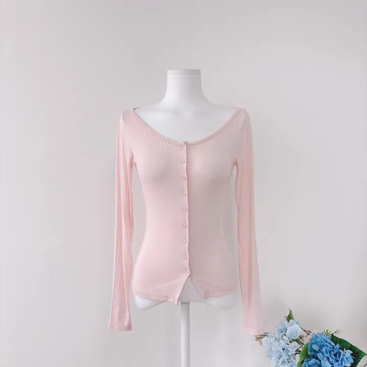 new컬러추가🔥여름까지쭉!!!✨개말라+글램핏✨[자체제작]발레리나 여리쇄골 스판쫀쫀 가디건 상세 이미지 69