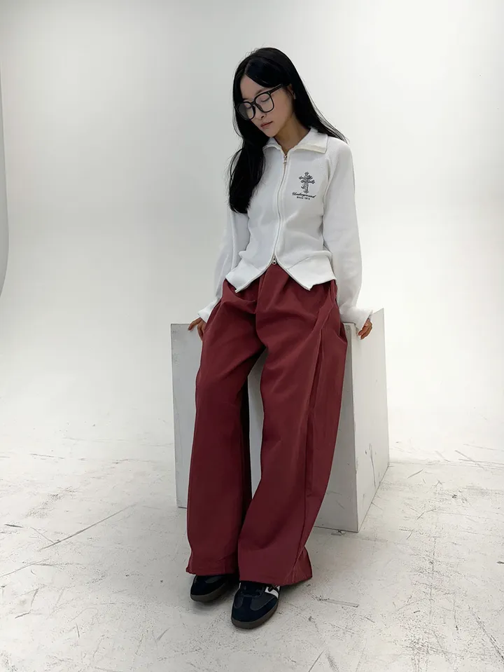 [말라핏/허리잘록] 세인트 골지 투웨이 집업 - 3color 상세 이미지 13