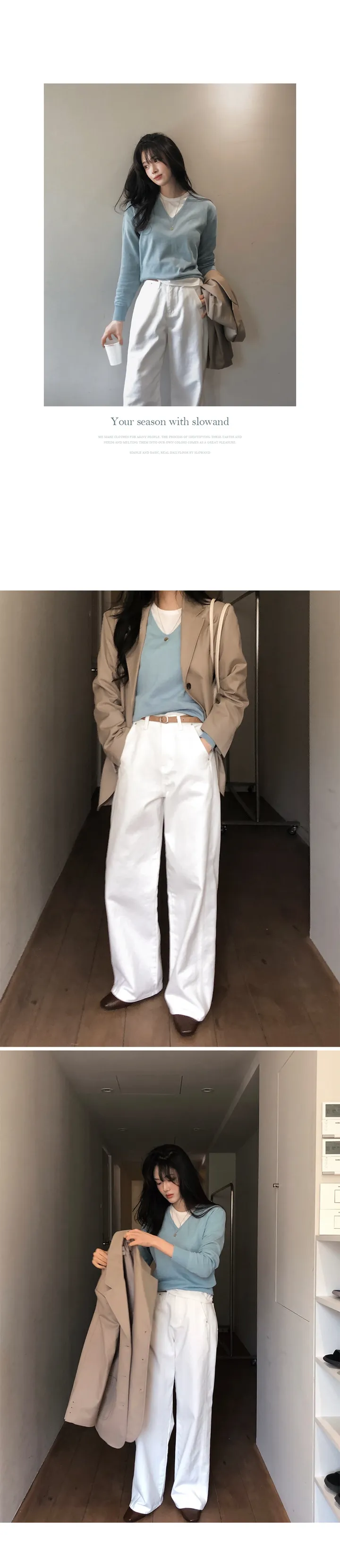 [✨후기인증/데님OPEN] 나스 디테일러 와이드팬츠 (+베이직/롱ver) - 4 size (SLOWMADE/자체제작/기장세분화/와이드/절개포인트/중청/진청/흑청/크림진/블랙데님) 상세 이미지 42