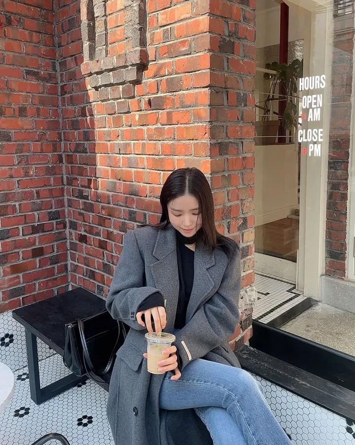 (퀄팅패딩내피안감/탈부착가능) 고급스러운 텍스처 더블 버튼 테인 핸드메이드 울 롱 코트 상세 이미지 44