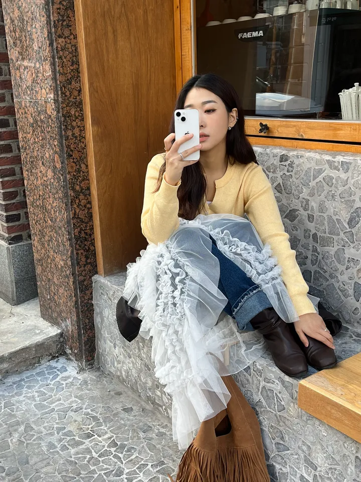 캐시 크롭 트임 가디건 [비비드/뉴트럴/캐시미어/봄] 상세 이미지 39