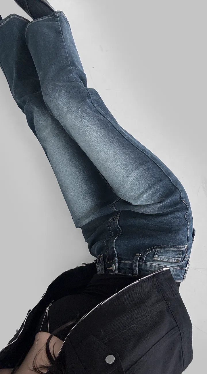 [~XL/2기장] 보헤미안 포켓걸 인어핏 S라인 워싱 부츠컷 데님 팬츠 바지 상세 이미지 30