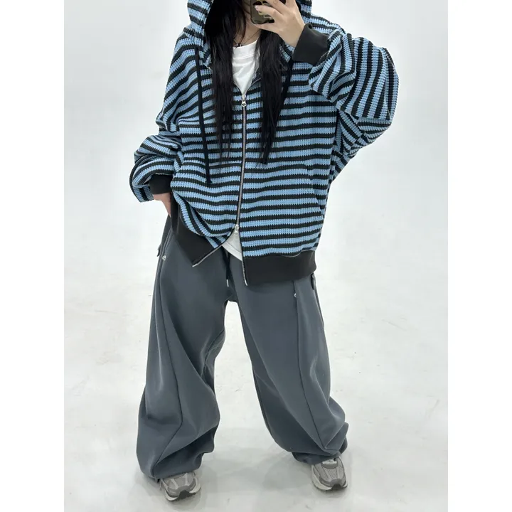 기모선택❤️[UNISEX/소장추천!/6color!]데이유 비죠 스냅 버튼 포인트 루즈 와이드 벌룬 트레이닝 팬츠(3-5일 여유주문) 상세 이미지 38