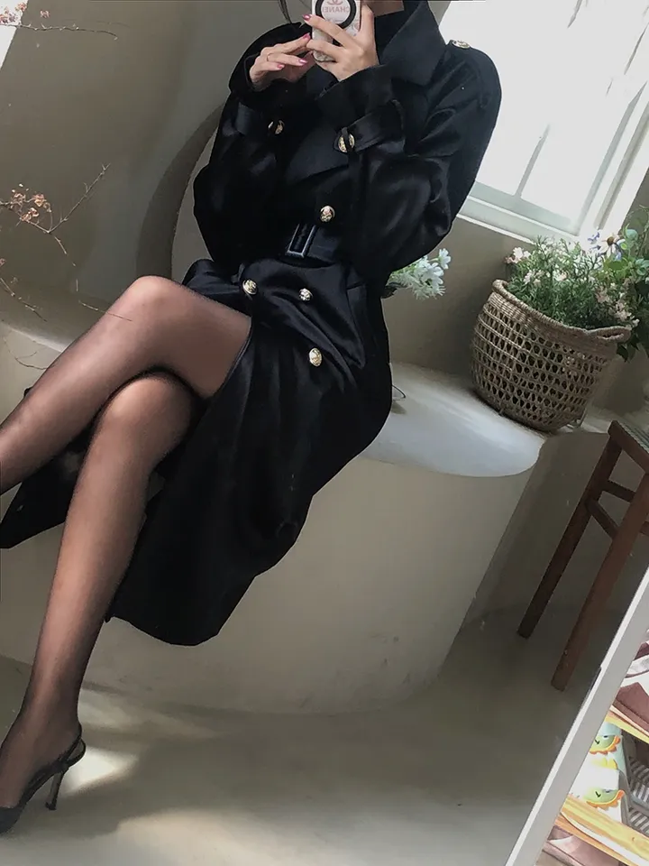 [🖤자체제작🚀바로발송]하이퀄리티 무드 트렌치 코트 상세 이미지 3