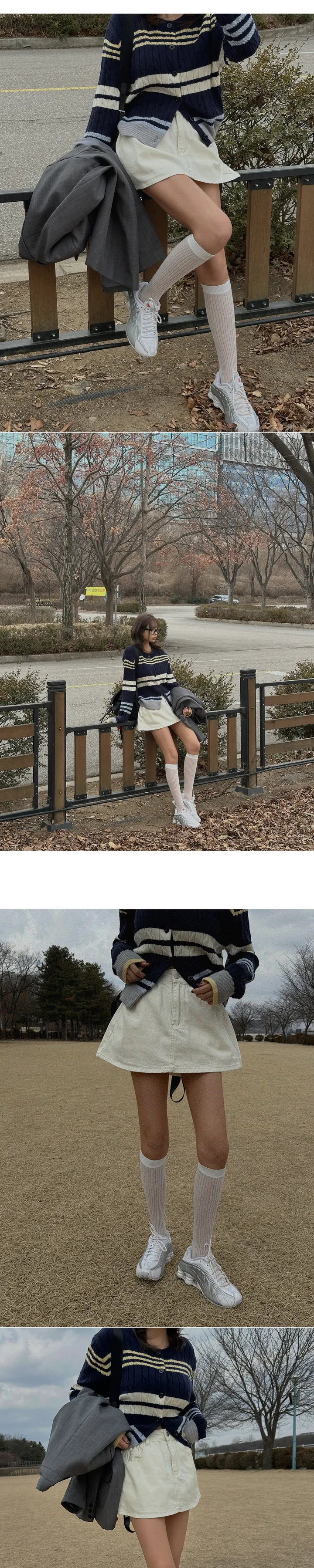 멀티 스트라이프 가디건 상세 이미지 8