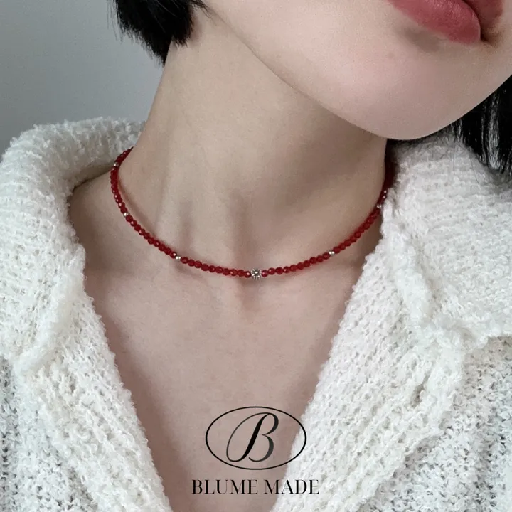 *3천개돌파🔥[made/3color]  플라워 비즈 목걸이 상세 이미지 9