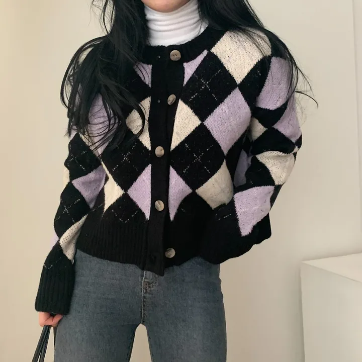 동화속 아가일 체크 니트가디건 ;3col 상세 이미지 30